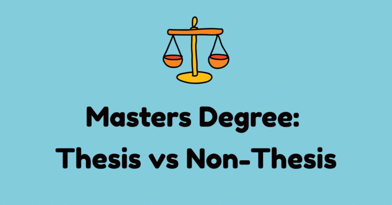 grad school thesis vs non thesis