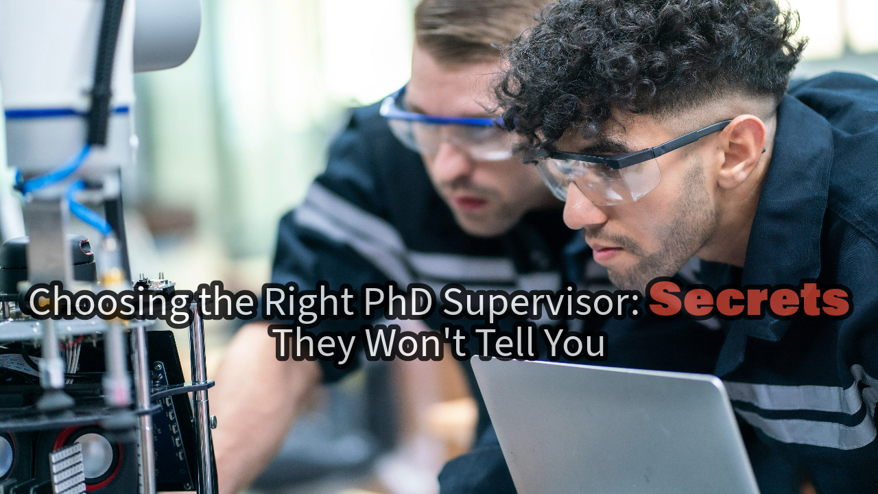Choosing the Right PhD Supervisor: Secrets They Won't Tell You